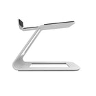 Kanto SE6W Elevated Desktop Speaker Stands for Large Speakers - White-Silicone pads reduce unwanted vibrations and provide grip