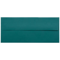 JAM Paper #10 Business Envelopes, 4.125" x 9.5", Teal Blue, 500 Pack (63924024h)-#10 business envelopes
