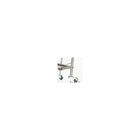 Reliance Medical 7553 Reliquip Medical Grade Surgical Instrument 3 Shelves Trolley-Each shelf is 'lipped' and has a three-sided guard rail