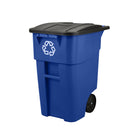 Rubbermaid BRUTE Roll Out Recycling Container-Can serve as a central collection container or shipping container, reducing the amount of handling