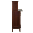 Winsome Wood Beynac Wine Bar, Cappuccino (40339)-Overall dimensions 44.57"H x 38.35"W x 15.94"D