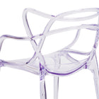 Flash Furniture Nesting Series Transparent Stacking Side Chair-Artistic Design