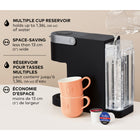 Keurig K-Slim Single Serve K-Cup Pod Coffee Maker - With MultiStream Technology - Black-3 cup sizes: brew a 237, 296, or 355 ml cup at the push of a button.