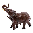 Truu Design Polyresin Elephant Figurine, 7 x 3.5 x 6.75 inches, Bronze-Made of polyresin, durable and heavy in weight