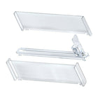 Azar Displays Ten Spring-Loaded Plastic Tall Track Kit (225912)-Made from plastic
