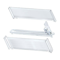 Azar Displays Ten Spring-Loaded Plastic Tall Track Kit (225912)-Made from plastic