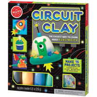 Klutz: Circuit Clay-Included: 4 colours of conductive clay, 1 colour of insulating clay, 20 LEDs, 50+ paper punch-outs to decorate your sculptures