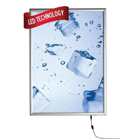 J&J (LLEDSE2228S) LED Back Lit Snap Frame, 22x28-Back lit snap frame poster holder