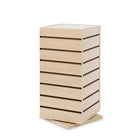 Can-Bramar EC-CTSW1212M Countertop Revolving Slatwall Merchandizer, Maple, 12"x12"x25"-Carton Weight: 23 lbs