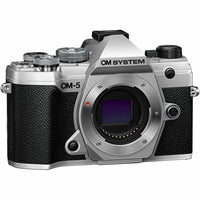 OM System OM-5 Mirrorless Camera - Silver-Megapixels: 20.4
