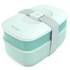 Bentgo Classic Lunch Box - Coastal Aqua-Compact Storage: The top container nests inside the bottom one for compact & easy storage