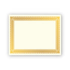 Geographics Rome Heavyweight Certificates - Gold Foil - 8.5" x 11" - 15 Pack-Heavyweight Ivory paper with Gold Foil border