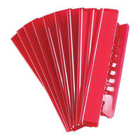 Pendaflex Red Flexible Tabs - 3-1/2" - 25 Pack-Soft plastic tab is designed to allow for easy insertion into hanging folders