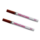 Marvy Uchida Fine-Line Opaque Paint Markers - Brown - 2 Pack-Colour: Brown