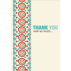 Millbrook Studios 5-3/8" x 7-3/4" Thank You Ever So Much Greeting Cards and Envelopes, 18 Pack (06799)-Printed on uncoated card stock