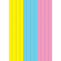 Ashley Die-Cut Magnet Assorted Wipe-Off Sentence Strip 11" x 2.75", 18 Pack (ASH10129)-Assorted Colours