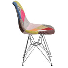 Flash Furniture Fabric Chair with Chrome Base, Milan, 2 Pack-Waterfall Seat Reduces Leg Strain