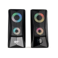 Havit SK700 Designed for Gamers, USB Powered, RGB Lights Speaker - Black-Type: PC USB speaker
