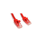StarTech N6PATCH10RD 10' Cat 6 Snagless Patch Cable, Red-Dual RJ-45 Male connectors ensure seamless connectivity