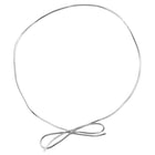 JAM Paper Metallic Elastic String Ties, 10 inch Loop, Silver, 100 Pack (6564975B50g)-Material: plastic