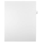 Mark Maker Legal Exhibit Index Tab White Single Tabs, 1/25th Cut, Letter Size, No Holes, Number 57, 25 Pack-White Single Tabs, 1/25th Cut