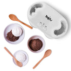 Koolatron Deluxe Double Treat Ice Cream Maker, White-Works automatically in your freezer.