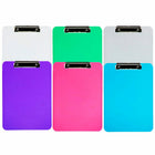 JAM Paper Standard Plastic Clipboard - Assorted Colors - 6 Pack-Size: Letter (9 x 12.5 inches). Easy to stack and organize. Fits in most bags, backpacks, and brief cases.
