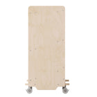 Flash Furniture Bright Beginnings Commercial Space Saving Wooden Mobile Classroom Storage Cart,3 Angled Shelves - Natural-Reachable Height Ideal for Toddler through Early Elementary