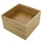 Cathay Importers Bamboo Square Stackable Organizer, 2.5"H x 10"W x 10"D, 2 Pack-Carbonized bamboo