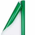 JAM Paper Gift Wrap - Glossy Wrapping Paper - 25 Sq Ft per Roll - Green - 2 Pack-Size: 50 Square Feet Total (25 Sq. Ft. per Roll)