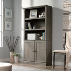 Sauder Miscellaneous Storage Bookcase With Doors - 5 shelves - 69.76" H - Mystic Oak (426418)-69.76"H x 35.28"W x 13.23"D