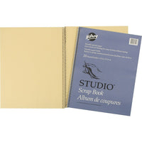 Hilroy Scrapbook with Oversized Coil Binding, Manila, 14" x 11", 20 Sheets-A great way to store your collection of clippings, photos and other memorabilia