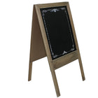 Cathay Importers Double-Sided Chalkboard Easel Display Stand, 15"W x 18"D x 28"H, Brown-Great addition to the home and office