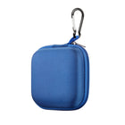 Basic Tech Square Earbud Case with carabiner - Sea Blue (BTSECSB)-Lightweight and durable