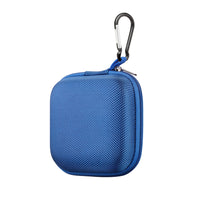 Basic Tech Square Earbud Case with carabiner - Sea Blue (BTSECSB)-Lightweight and durable
