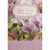 Rosedale 5-1/2" x 8" In Your Time Of Illness Are With You Seriously Ill Get Well Greeting Cards And Envelopes, 12 Pack (17275)-Printed on premium uncoated card stock