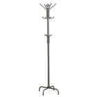 Monarch Specialties 2007 Coat Rack - Silver Metal-Silver metal coat rack enhances your home with excellent functionality