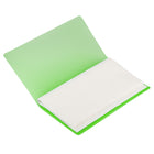 JAM Paper 72-Card Capacity Business Card Book - 4" x 7-1/4" - Green-Use these to organize your own business cards or ones you've collected over the years