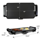 Kenmore Non-Stick Electric Griddle with Drip Tray - 10" W x 18" L-Simple temperature control dial