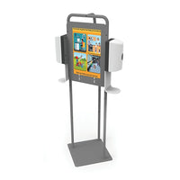 Copernicus Double Hand Sanitizer Station-Sturdy metal stand that can be easily wiped down