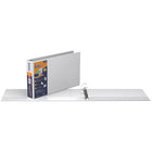QuickFit Deluxe Heavy-Duty Spreadsheet View Binder (11x17) 2" Locking Angle D-Rings, White-Ideal for 11" x 17" spreadsheets, reports and more