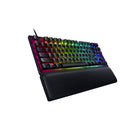 Razer Huntsman V2 Tenkeyless Optical Gaming Keyboard - Clicky Optical Switch - Black - US-Optical mechanical TKL switches give you the advantage of incredible speed, smooth movement, and superb accuracy
