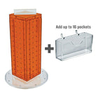 Azar Displays Pegboard Counter Gift Card Holder, 13" x 4", Orange (700229-ORG)-Made from pegboard