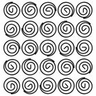 JAM Paper Colored Circular Paper Clips - Black - 2 Packs of 50-These Colorful paper clips are great for organzing papers and documents at home, school, or the office!