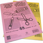 North American Paper Inc. Newsprint Scrapbook - Assorted - 10" x 14" - 48 Pages-10" x 14"