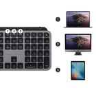 Logitech MX Keys Advanced Wireless Illuminated Keyboard for Mac - Space Gray-Confidently type on a keyboard crafted for comfort, precision, and remarkable stability. The aesthetic minimalism and timeless construction fit perfectly with your Mac setup