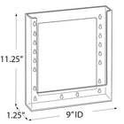 Azar Displays Letter Size Hanging Brochure Holder, 10 Pack (252342)-Dimensions: 11.25"H x 9.12"W x 1.25"D