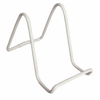 Eddie's #650 Vinyl Coated Wire Display Easel - 4"H x 3-1/2"W Base - White - 12 Pack-Counter Display Easel