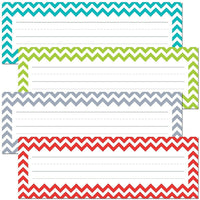 Creative Teaching Press All Grade Solids Name Plate Chevron, 216 Pack (CTP4517)-Theme/design: Chevron