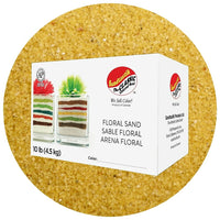 Sandtastik Floral Coloured Sand, 10 lb (4.5 kg) Box, Buttercup-Coarse grain with natural sparkle throughout